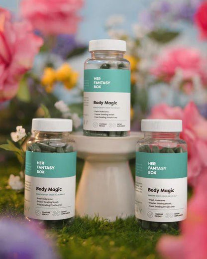 💊 Body Magic – Cápsulas Neutralizadoras de Olor Corporal y Intimo + Envio Gratis