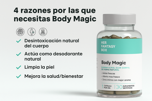 💊 Body Magic – Cápsulas Neutralizadoras de Olor Corporal y Intimo + Envio Gratis