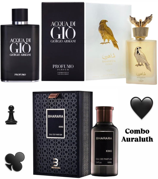 🔥💧 Combo “Estilo 24/7” – 3 Fragancias Masculinas para Cada Momento 💧🔥