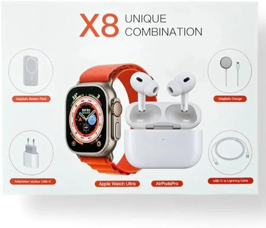 Combo Smartwatch X8 Ultra + Power bank y accesorios + Envio Gratis