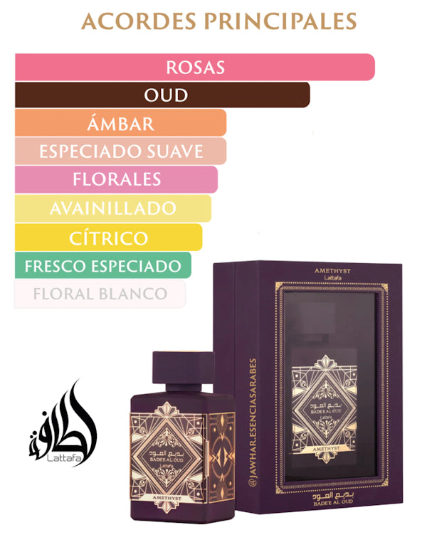 Perfume Bade'e Al Oud Amethyst | Lattafa Morada + Envio Gratis