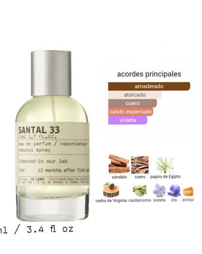 🌲 Perfume Santal 33 – Le Labo + Envio Gratis