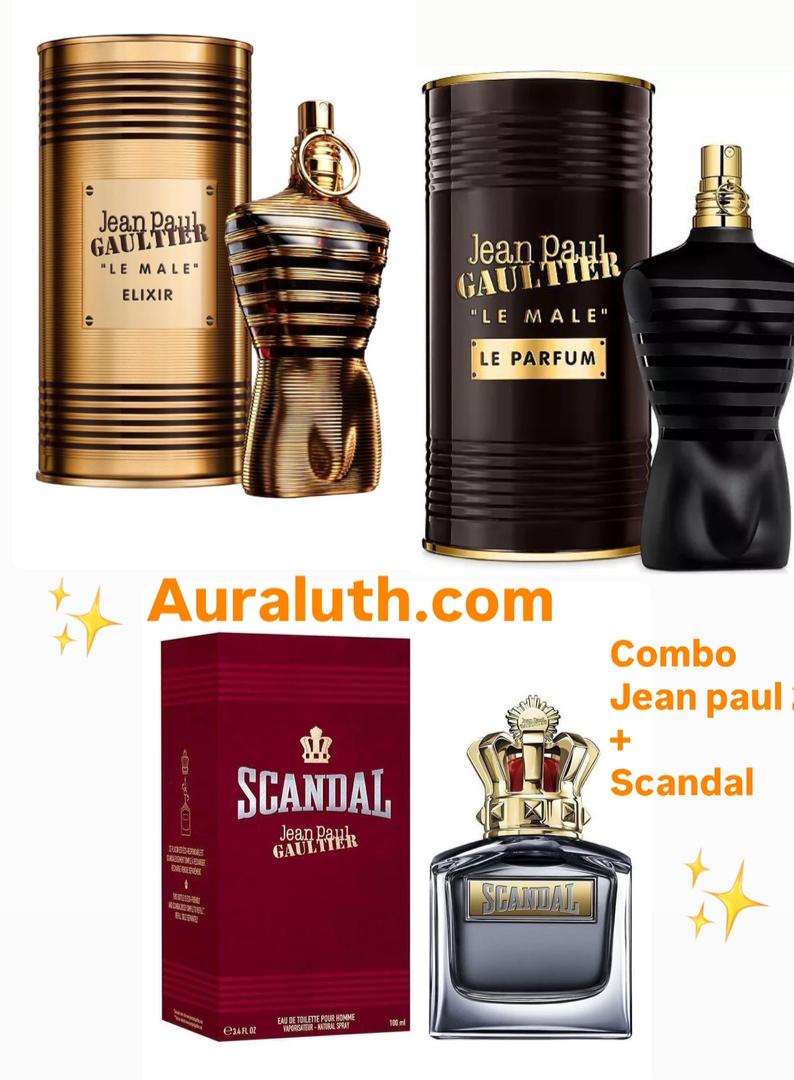 Combo: 2 jean paul gaultier +1  scandal male + Envio Gratis