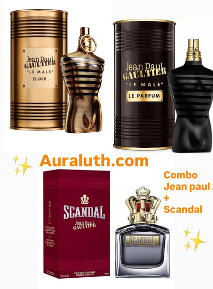 Combo: 2 jean paul gaultier +1  scandal male + Envio Gratis